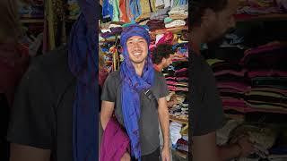 摩洛哥头巾的戴法，how to put on a desert scarf in morroco