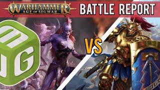 Hedonites vs Stormcast Age of Sigmar Spearhead Battle Report Ep 1