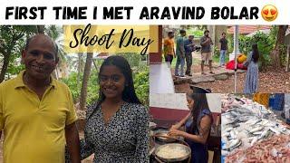 First Time I Met Aravind BolarShoot Day Rakshita Tulu Talks #shootday #rakshita #mangalore #tulu