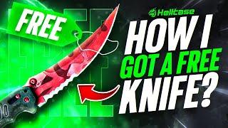 How i got a FREE $500 KNIFE on hellcase??