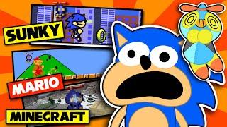 What If Omochao Was in Other Games? - Sunky the Game Super Mario Bros. Minecraft Jelly Mario...