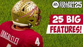 25 Biggest Features Added to College Football 25