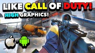 TOP 10 BEST MOBILE GAMES LIKE CALL OF DUTY IN 2024 HIGH GRAPHICS iOS & ANDROID