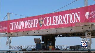 Florida Panthers fans ready for championship parade at Fort Lauderdale Beach