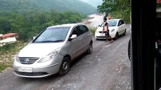 Danger roads in India Rishikesh to Gangotri