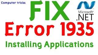 FIX Error 1935 in Windows 7  When Installing Applications  Hindi Tutorial 