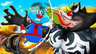 Roblox Oggy Spiderman Vs Jack Venom In Spiderman Simulator  Rock Indian Gamer 