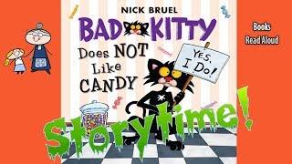 BAD KITTY DOES NOT LIKE CANDY Halloween Stories for Kids  Childrens Books Read Aloud