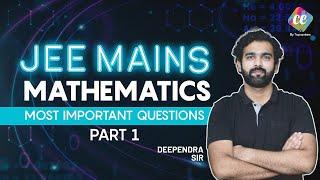 Mathematics for JEE Mains B Arch  Important Mathematics Questions Part 1 for JEE Mains