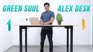 BEST Height Adjustable Desk in India Green Soul Alex Table Review
