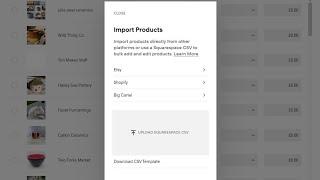 Connecting a Squarespace Form to the Shop CSV Upload