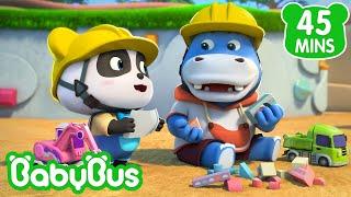 Veículos de Construção  Bebê Panda  Carro Desenho  Música Infantil & Canção Infantil por BabyBus