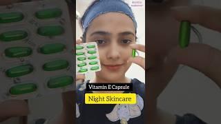 Vitamin E Capsule For Night SkincareGet Soft Glowing Skin#beatytips#viral#facemassage#yttshorts