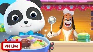  TRỰC TIẾP Tuyển tập những món ăn ngon  Nhà hàng vui nhộn Kiki và Miumiu  BabyBus Livestream