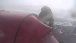 Hilleberg Keron in blizzard Greenland icecap HD.mov