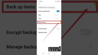 System Launcher App data not enable automatically backup mode  Redmi Note 10 and Xiaomi