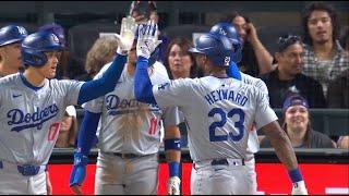 Full Top 9th Dodgers Wild 9th Inning Comeback against Rockies  Jason Heyward Teoscar Hernandez