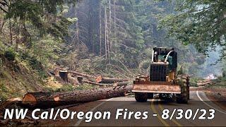 NW California and Oregon Wildfires - 8302023