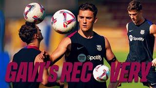 GAVI REUNITED WITH THE BALL AGAIN ️  FC Barcelona