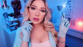 ASMR SUPER PERSONAL NURSE EXAM  Doctor Roleplay Cranial Nerve Exam Eye Exam Tuning Fork