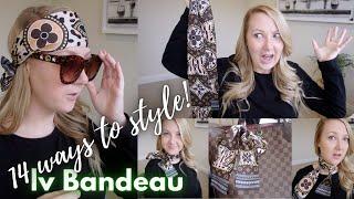 LOUIS VUITTON BANDEAU II 14 WAYS TO STYLE AND WEAR A SILK SCARF 