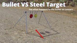 Does a bullet ricochet on an AR500 steel target?