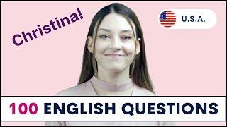 100 English Questions with Christina  How to Ask and Answer English Interview