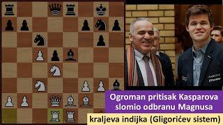 Ogroman pritisak Kasparova slomio odbranu Magnusa - kraljeva indijska odbrana sistem Gligorića