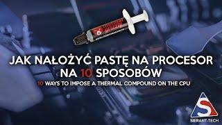 Jak nałożyć pastę termoprzewodzącą na procesor? Test 10 sposobów