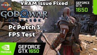 God of War Ragnarok Pc Patch 3 GTX 1650 FPS Test