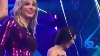 Dua Lipa and Taylor Swift at Amazon Primes Day Concert