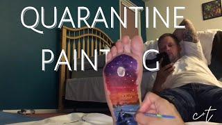 Quarantine Foot Painting