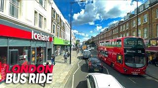 LONDON Bus Ride  - Route 18 - Londons busiest route transporting ca 16 Million passengers a year