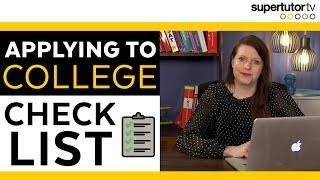 Applying to College Checklist