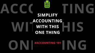 Simplify Accounting With This One Acronym #Accountingforbeginners #Accounting101