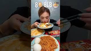 Eating Challenge  8 eggs 8lb noodles   #food #asmr #shorts