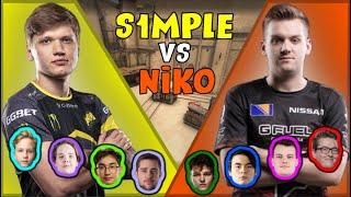 S1mple vs FaZe Niko With Monesy and Rain - Fpl Csgo Stream Battles