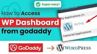 How to access WordPress dashboard from cPanel GoDaddy 2024  Initial Solution