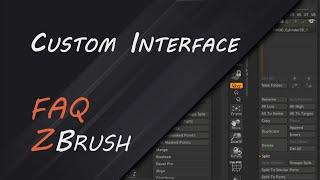 Настройки интерфейса в ZBrush и его сохранение  FAQ-17