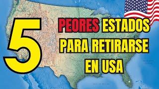 ÉSTOS son los PEORES ESTADOS para RETIRARSE en USA 2023  Carlos Kabadian