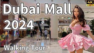 Dubai Mall  World’s Largest Luxury Shopping Destination  4K  Grand Walking Tour