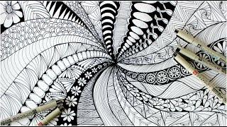 Zentangle art  Doodle patterns  Zen-doodle