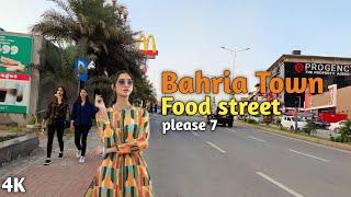 Pakistan Rawalpindi  - Phase 7 food street walking tour 4K