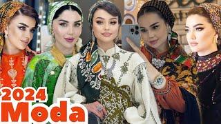 2024 Turkmen owadan moda koynek fasonlar Dresses for women