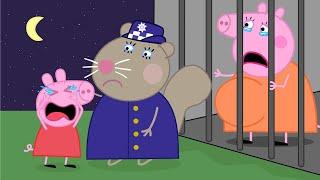 Police.. Mummy Pig Is Pregnant Please Release Her From Prison  Peppa Pig Funny Animation