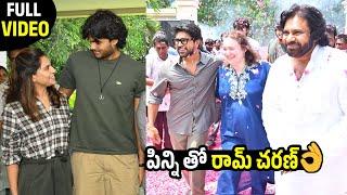 Ram Charan Happy Moments With Anna Lezhneva & Pawan Kalyan At Winning Celebrations  Always Filmy