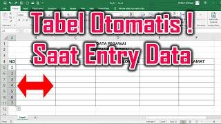 Cara Membuat Tabel Secara Otomatis di Excel
