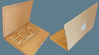 #DIY-How to Make A laptop with Cardboard.Apple laptopКак сделать ноутбук из картона