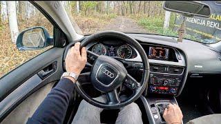 2008 Audi A4 B8 1.8 TFSI 160 HP  POV Test Drive #985 Joe Black