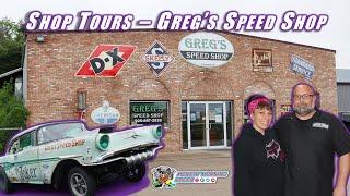 SHOP TOURS - Gregs Speed Shop  Southeast Gassers Driver of The Joker  Waupaca Wisconsin